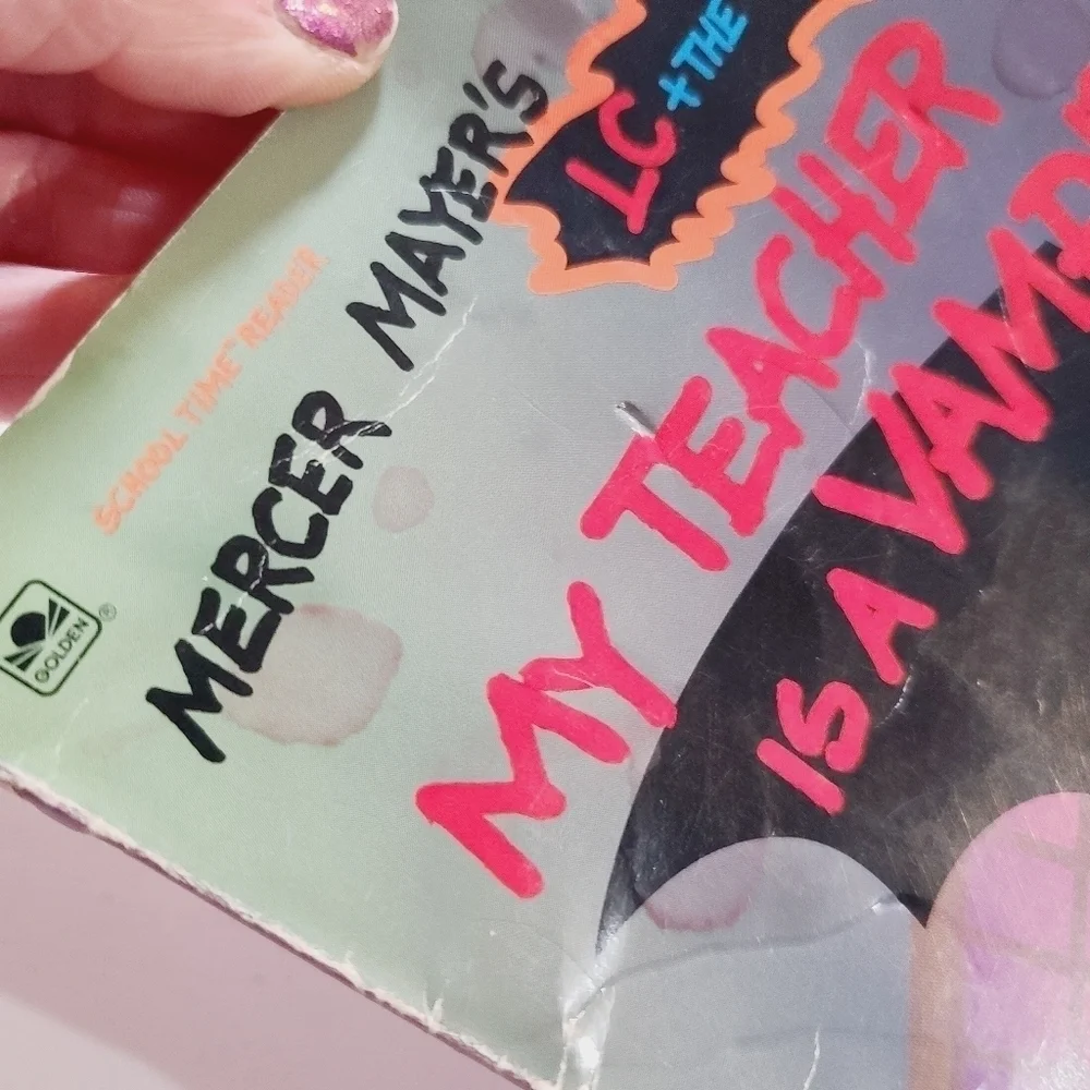 Vintage 1994 My Teacher is a Vampire LC + the Critter Kids Halloween Book